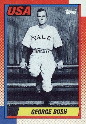 1990 Topps USA #1 George Bush Baseball Card 1990 Topps USA #1 George Bush Baseball Card