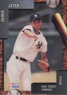 1992 Fleer Pro Cards Gulf Coast Yankees Derek Jeter Baseball Card