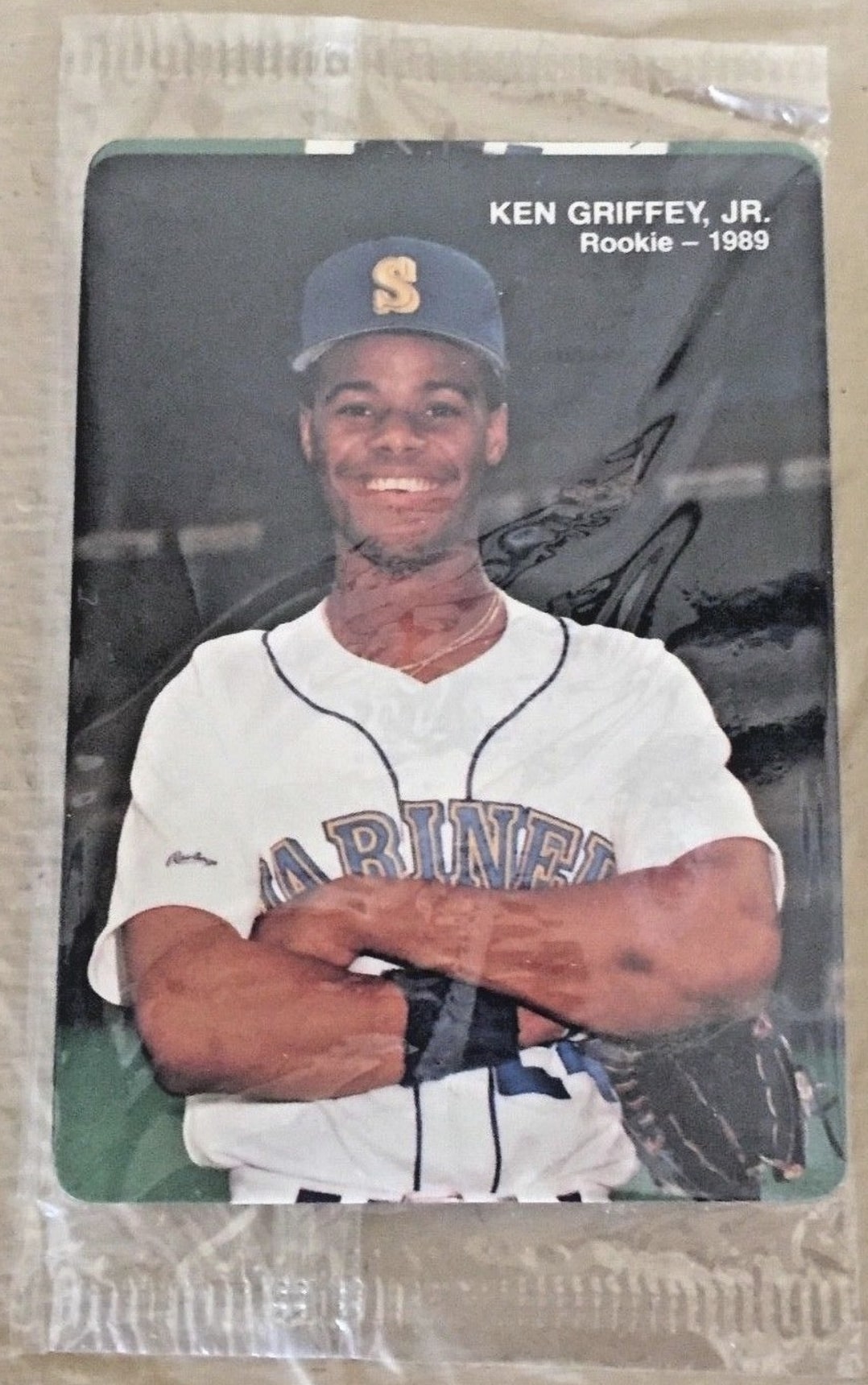 Sealed 1989 Mother's Cookies Ken Griffey Jr. Card Still in Bag Sealed 1989 Mother's Cookies Ken Griffey Jr. Card Still in Bag