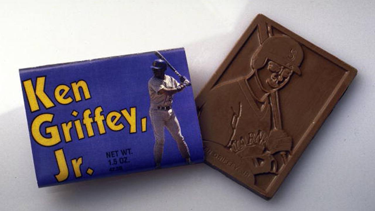 Unwrapped Ken Griffey Jr. Chocolate Bar Unwrapped Ken Griffey Jr. Chocolate Bar