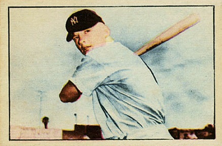 1952 Berk Ross Mickey Mantle Baseball Card