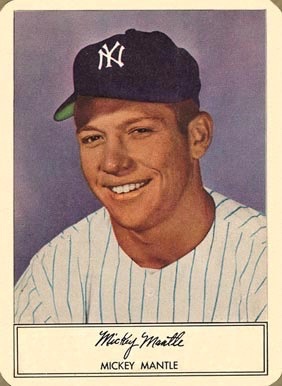 1953 Stahl-Meyer Franks Mickey Mantle Baseball Card