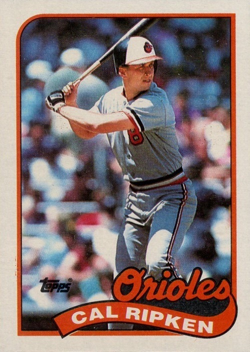 value of baseball cards from the 1980's Baseball 1989 topps cards cal