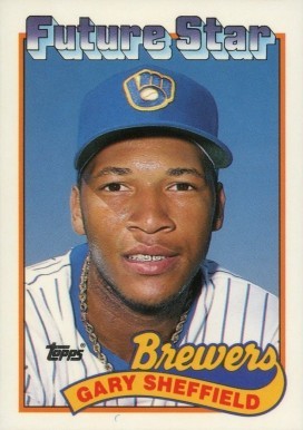 1989 Topps #343 Gary Sheffield Future Star Baseball Card 1989 Topps #343 Gary Sheffield Future Star Baseball Card
