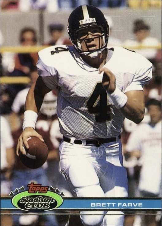 1991 Stadium Club Super Bowl XXVI #94 Brett Favre Rookie Card