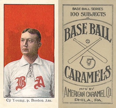 1909 E90-1 American Caramel (Boston) Cy Young Baseball Card