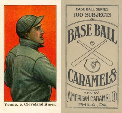 1909 E90-1 American Caramel (Cleveland) Cy Young Baseball Card