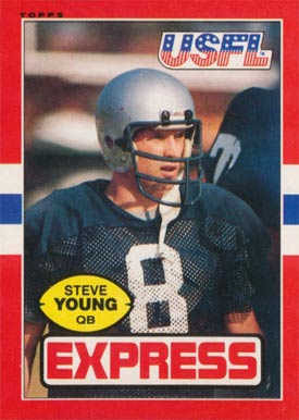 1985 Topps USFL #65 Steve Young Football Card