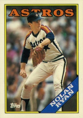 1988 Topps Tiffany #250 Nolan Ryan Baseball Card 1988 Topps Tiffany #250 Nolan Ryan Baseball Card