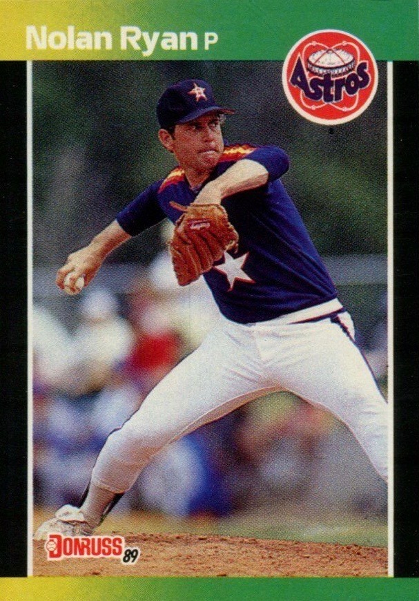 1989 Donruss #154 Nolan Ryan Baseball Card 1989 Donruss #154 Nolan Ryan Baseball Card