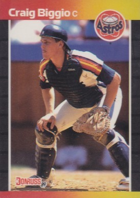 1989 Donruss #561 Craig Biggio Rookie Card 1989 Donruss #561 Craig Biggio Rookie Card