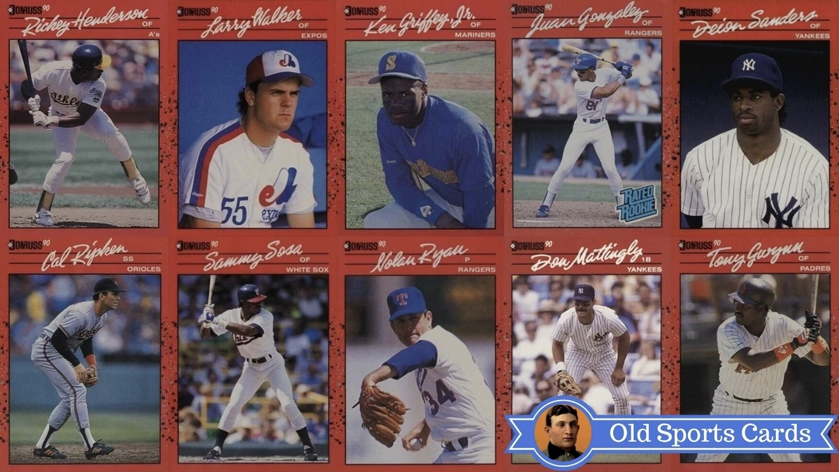 30 Most Valuable 1990 Donruss Baseball Cards - Old Sports Cards