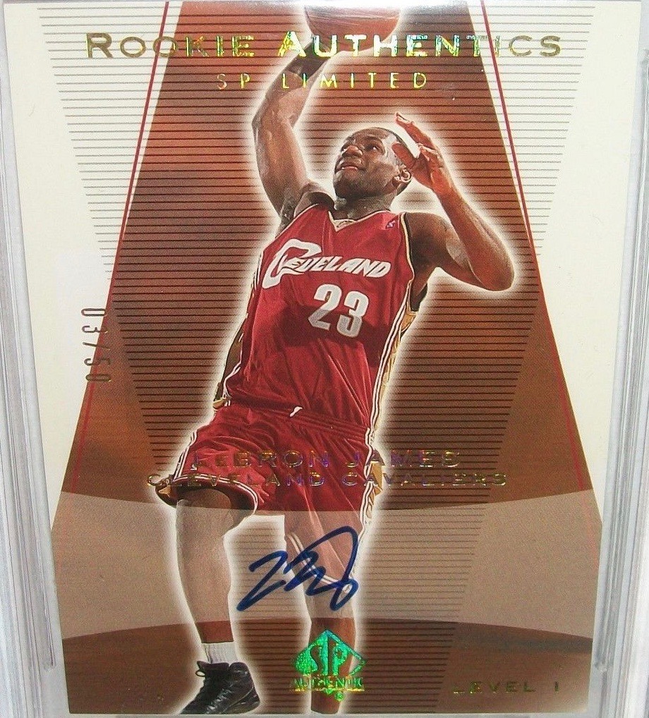 LeBRON JAMES 2003 Ultimate Collection ROOKIE #127 SN: 23/250 Facsimile  Autograph Reprint - Mint Condition at 's Sports Collectibles Store