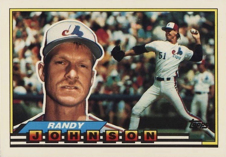 1989 Topps Big Baseball #287 Randy Johnson Rookie Card