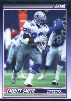 1990 Score Supplemental #101T Emmitt Smith Football Card