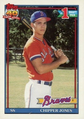 1991 O-Pee-Chee #333 Chipper Jones Rookie Card 1991 O-Pee-Chee #333 Chipper Jones Rookie Card