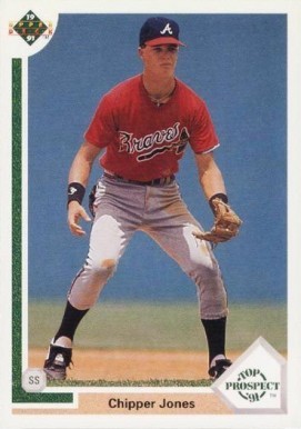 1991 Upper Deck #55 Chipper Jones Rookie Card