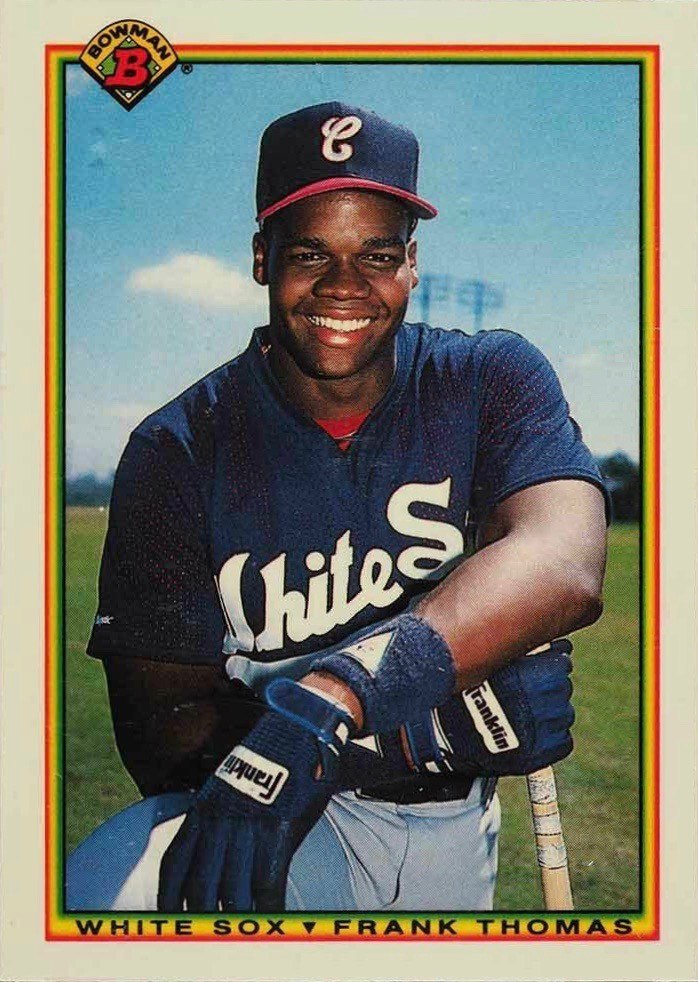 1990 Bowman #320 Frank Thomas Rookie Card 1990 Bowman #320 Frank Thomas Rookie Card