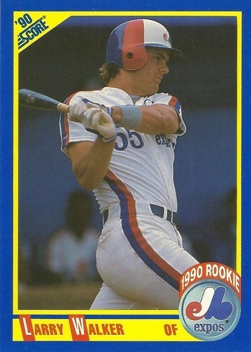 1990 Score #631 Larry Walker Baseball Card