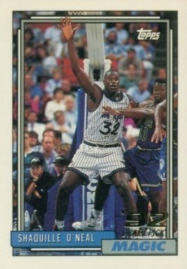 1992 Topps #362 Shaq Basketball Card