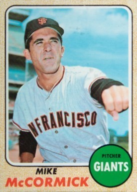 1968 Topps #400 Mike McCormick (Team Name in White) Baseball Card