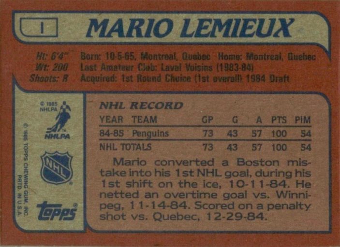 Mario Lemieux Rookie Cards The Ultimate Collector’s Guide Old Sports