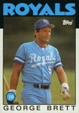 1986 Topps #300 George Brett Baseball Card 1986 Topps #300 George Brett Baseball Card