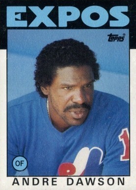 1986 Topps #760 Andre Dawson Baseball Card 1986 Topps #760 Andre Dawson Baseball Card