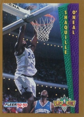 1992 Fleer Tony's Pizza #68 Shaq O'Neal Card