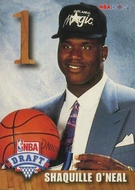1992 Hoops Draft Redemption Shaquille O'Neal Basketball Card 1992 Hoops Draft Redemption Shaquille O'Neal Basketball Card
