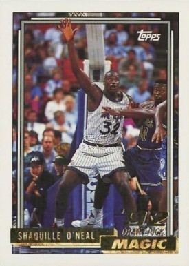 1992 Topps Gold #362 Shaq Basketball Card