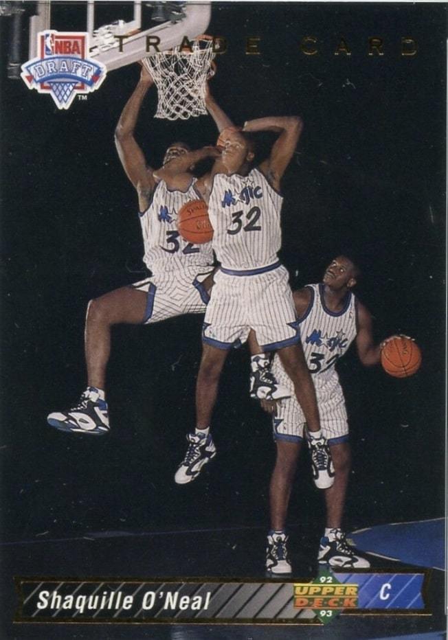 1992 Upper Deck #1B Shaq Trade Rookie Card