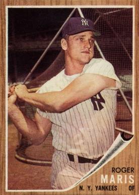 1962 Topps #1 Roger Maris Baseball Card 1962 Topps #1 Roger Maris Baseball Card