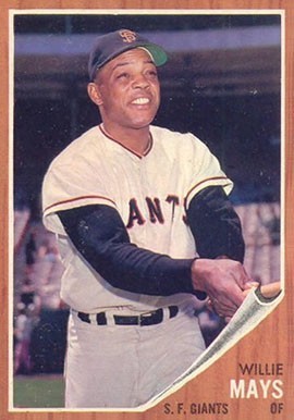 1962 Topps #300 Willie Mays Baseball Card 1962 Topps #300 Willie Mays Baseball Card
