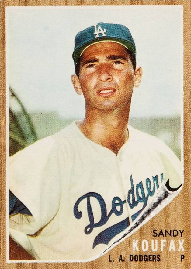 1962 Topps #5 Sandy Koufax Baseball Card 1962 Topps #5 Sandy Koufax Baseball Card