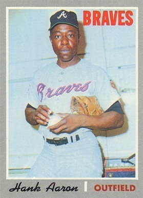1970 Topps #500 Hank Aaron Baseball Card 1970 Topps #500 Hank Aaron Baseball Card