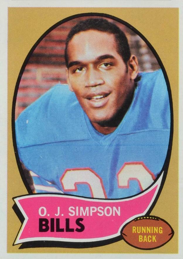 1970 Topps #90 O.J. Simpson Rookie Card