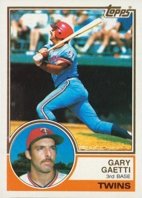 1983 Topps #431 Gary Gaetti Rookie Card 1983 Topps #431 Gary Gaetti Rookie Card