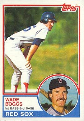 1983 Topps #498 Wade Boggs Rookie Card
