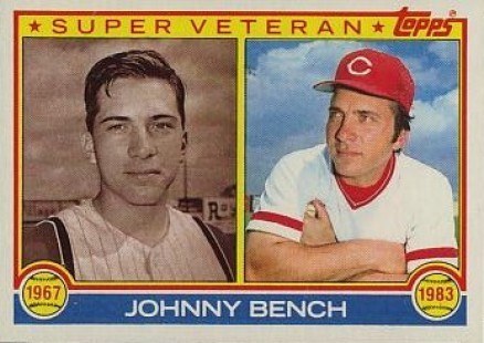 1983 Topps #61 Johnny Bench Super Veteran Baseball Card