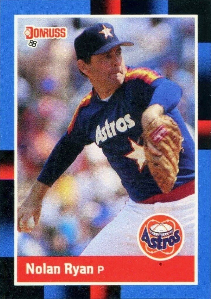 1988 Donruss #61 Nolan Ryan Baseball Card 1988 Donruss #61 Nolan Ryan Baseball Card