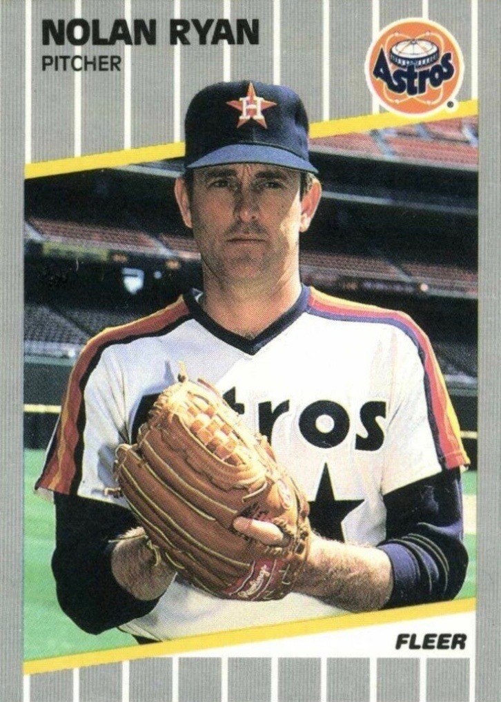 1989 Fleer #368 Nolan Ryan Baseball Card 1989 Fleer #368 Nolan Ryan Baseball Card