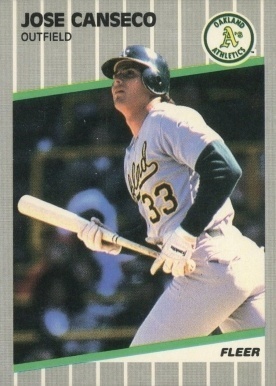 1989 Fleer #5 Jose Canseco Baseball Card 1989 Fleer #5 Jose Canseco Baseball Card