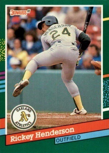 1991 Donruss Baseball Card #648 Rickey Henderson 1991 Donruss Baseball Card #648 Rickey Henderson