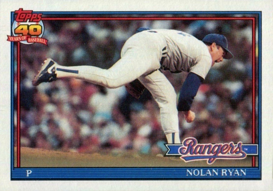 1991 Topps #1 Nolan Ryan Baseball Card