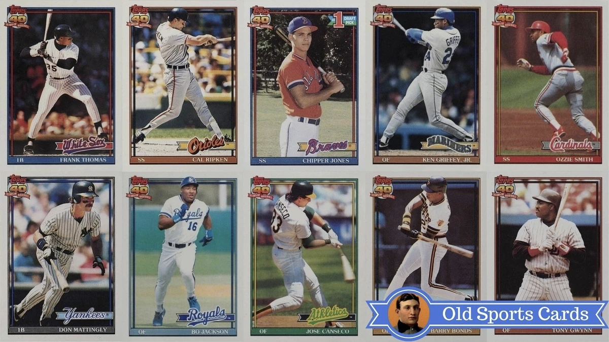 25 Most Valuable 1991 Topps Baseball Cards - Old Sports Cards