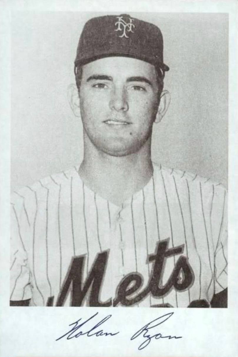 1969 New York Mets Team Issue Nolan Ryan Baseball Card