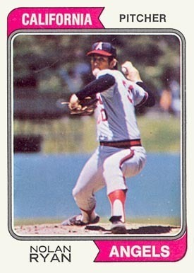 1974 Topps #20 Nolan Ryan Baseball Card 1974 Topps #20 Nolan Ryan Baseball Card