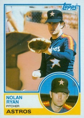 1983 Topps #360 Nolan Ryan Baseball Card 1983 Topps #360 Nolan Ryan Baseball Card