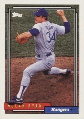 1992 Topps #1 Nolan Ryan Baseball Card 1992 Topps #1 Nolan Ryan Baseball Card